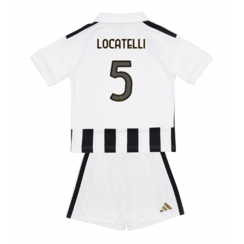 Juventus Manuel Locatelli #5 Maglia Gara Casa Repliche 2026-27 Bambino Maniche Corte Juventus Manuel Locatelli #5 Maglia Gara Casa Repliche 2026-27 Bambino Maniche Corte